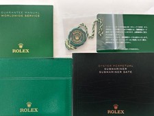 Rolex Genuine Booklet Tag Card Holder Set for Submariner Date Accessories x5