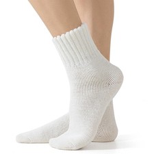 Fszsaa Thick Boot Socks for Men and Women - Casual One Size, White-1pack