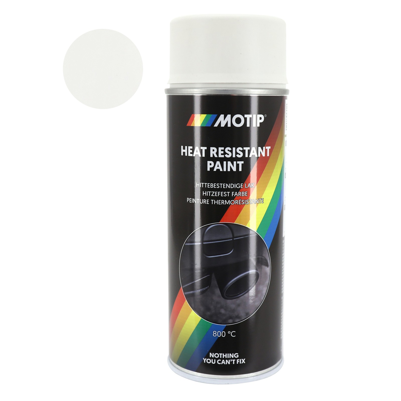 Spray blanc thermique 800°C MoTip Pro 400ml à séchage rapide pour étrier de frein