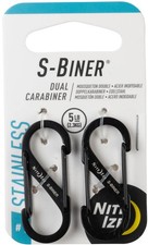 Nite Ize 2-Pack S-Biner Stainless Steel Dual Carabiner 1 - Black
