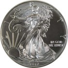 2017 American Silver Eagle Bu Brilliant Uncirculated Bullion $1 Coin