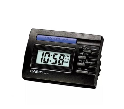 Casio DQ-541-1R Small Black LED Digital Travel LCD Display Alarm