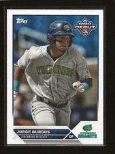 2023 Topps Pro Debut Jorge Burgos Base Card Lynchburg Hillcats (#PD-61)