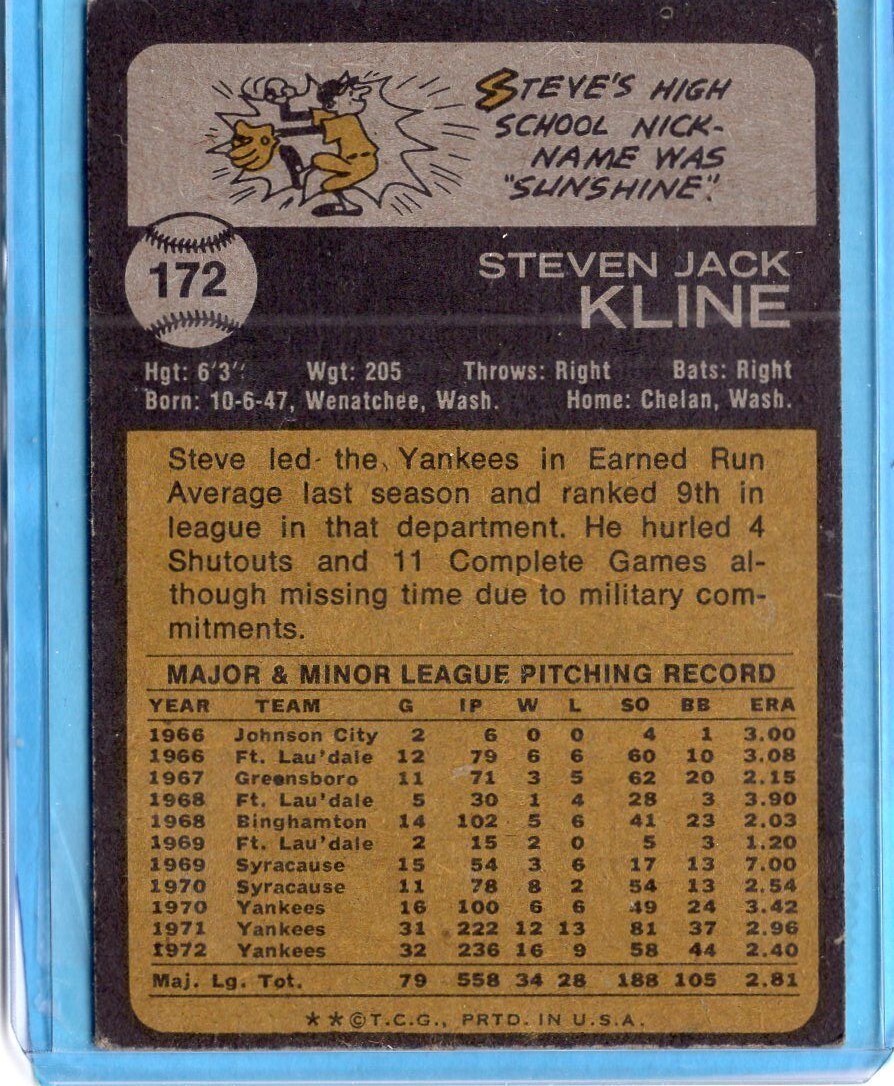 1973 TOPPS BASEBALL CARDS - PICK YOUR  FAVORITE 1-199 - Picture 332 of 380