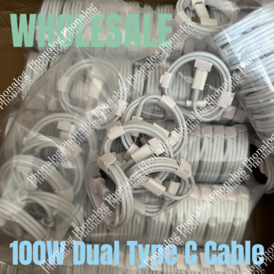 100W Type-C to USB-C Fast Charger Cable Cord Lot For iPhone 15 Pro Max/Samsung