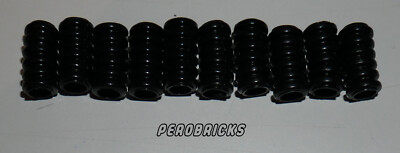 Lego Technic Technik 10x Riffelschlauch 2lang, ca.1,6cm, #78c02 schwarz
