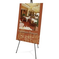 Quartet Instant Easel 64" Stand Supports 10 lbs. Heavy-Duty Tripod Base Powder