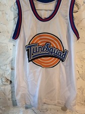 Space Jam Tune Squad Taz  Authentic Basketball Jersey M Handstitched