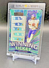 JUSTIN JEFFERSON RAINBOW HOLO FOIL INSERT CARD WITH CASE NFL MINNESOTA VIKINGS