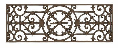 Cast Iron Rectangular Rust Wall Decor Scroll Design | eBay