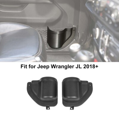 2pcs Front Door Storage Box Pocket Organizer for Jeep Wrangler JL JT 18+