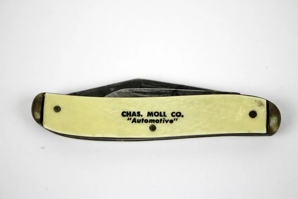 Colonial Advertising 2 Blade Pocket Knife "Chas. Moll Co. Automotive" - Image 2 of 4
