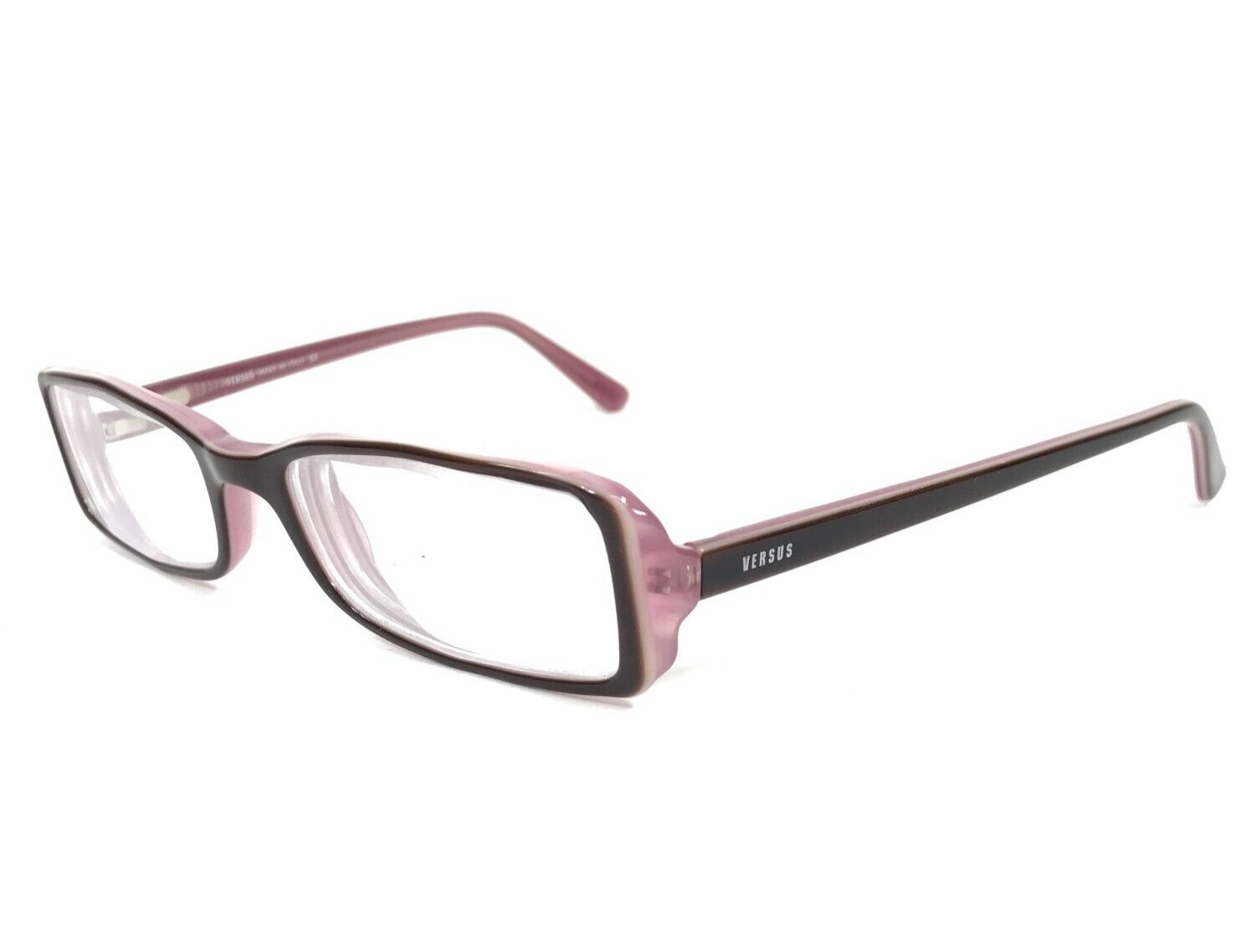 Versus by Versace Petite Eyeglasses Frames MOD.8007 185 Brown Purple 49-17-135 thumbnail 5