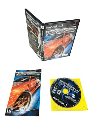Sony PlayStation 2 PS2 CIB COMPLETE TESTED Need for Speed: Underground 2003 BL