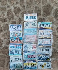 targhe auto americane da collezione 