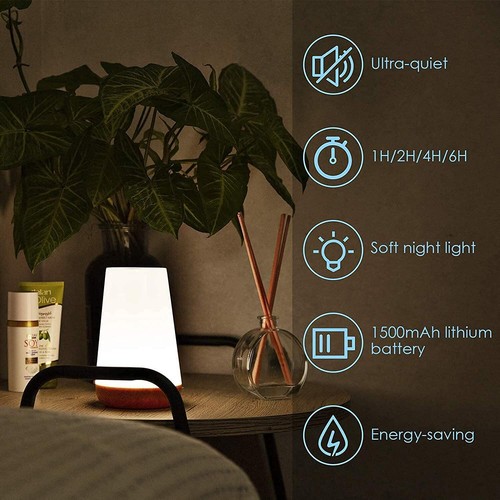 Led Table Lamp Led Touch Night Light Usb Rechargeable Remote Control Dimmable Li - Picture 5 of 7