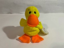 Ty Beanie Babies Quackers The Duck. Plush Toy-4024.