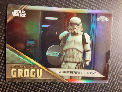 2023 STAR WARS Topps Chrome JOURNEY GROGU Refractor Insert # JG-4 Before Client