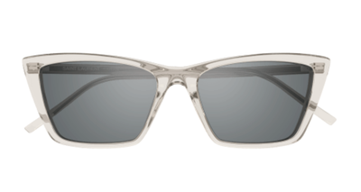 Saint Laurent Women Sunglasses Beige Silver Cat Eye SL737 MICA THIN 004 NEW Saint Laurent SL 737 Mica Thin Opt 004 Glasses - US main image 3