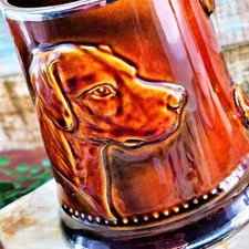 SylvaC Pottery England Fox Hunting Labrador Hound Dog 2375 Tankard Mug Stein