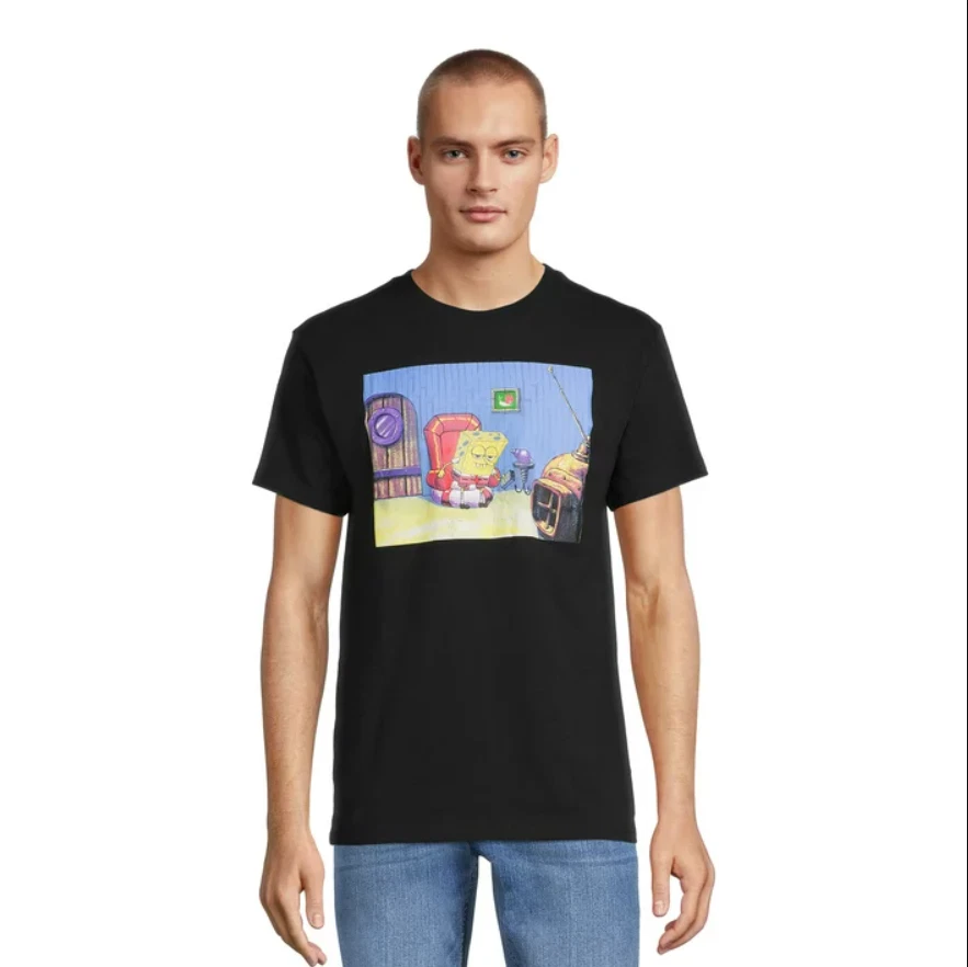 SpongeBob SquarePants Men's Graphic Tee Shirt Size XXL