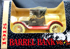 ERTL 1918 FORD RUNABOUT BARREL BANK V S VARIETY STORE 1993 NIB