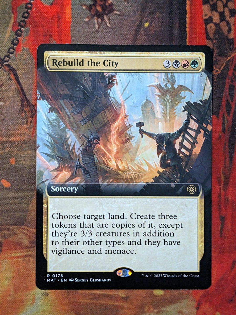 MTG Card: Rebuild the City (March Machine: Aftermath) EXTENDED ART | eBay MTG Card: Rebuild the City (March Machine: Aftermath) EXTENDED ART | eBay