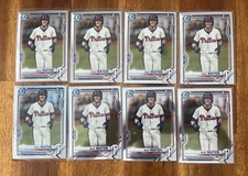 2021 Bowman Nick Maton 1st Chrome lot (8) Base & Mojo Refractor Tigers