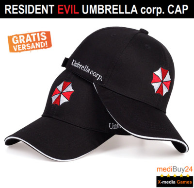 Cap für Resident Evil Umbrella Corporation schwarz Cappy Hut Mütze Base-Cap NEU