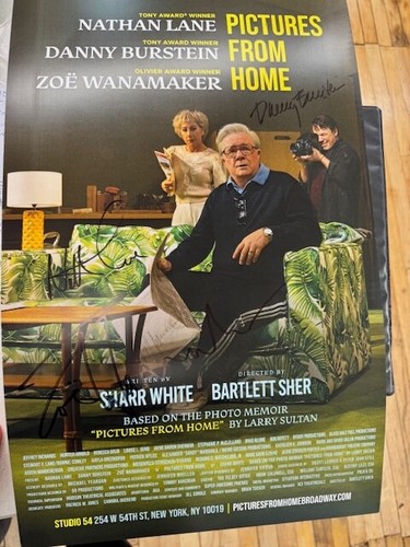 Pictures From Home Broadway Signed Windowcard -Nathan Lane - Picture 3 of 6