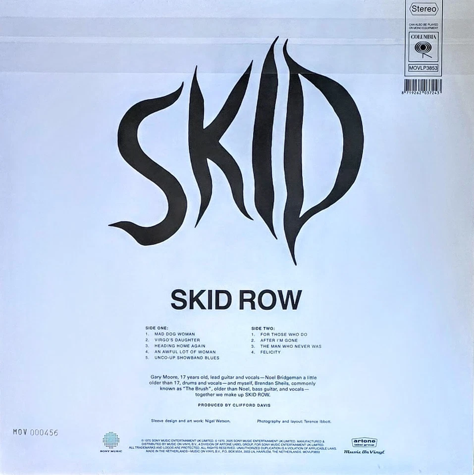 SKID ROW - SKID - 180-GRAM WHITE COLOR VINYL LP " NEW, SEALED " - Image 2 of 2