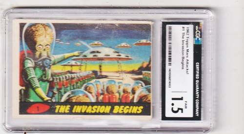 1962 Topps Mars Attacks #1 The Invasion Begins — CGC (grade unconfirmed)