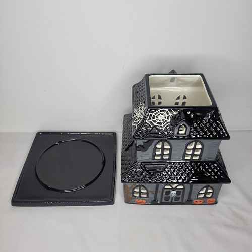 HomeWorx by Slatkin & Co. Halloween Haunted House Candle Tea light Luminary NWOB - Picture 6 of 10