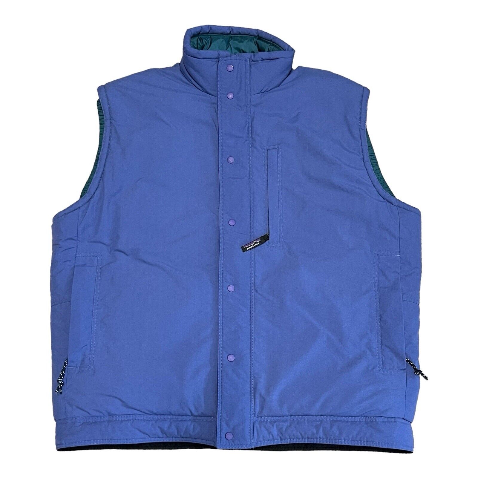 Vintage Patagonia Vest Mens Large Blue BTU Insulated 90s F7 Big Thick Utility