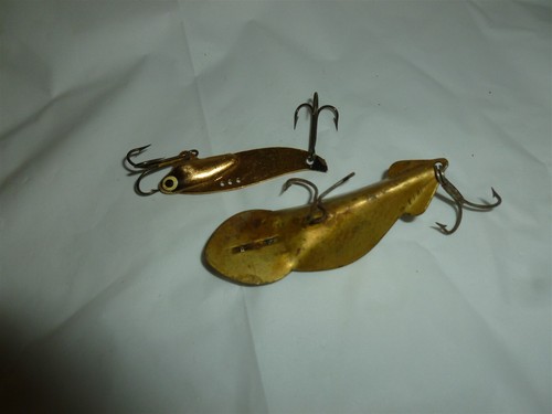 2 Usable Vintage Metal Fishing Lures Lot 7-595 - Picture 6 of 11