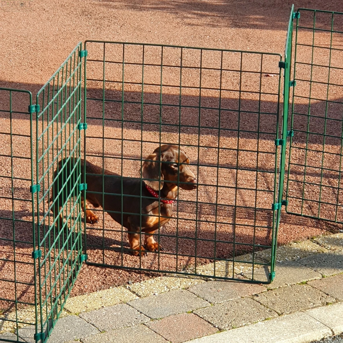 Pliable Métal Clôture Pour Chien Chiot Portable Barrière Portail Stylo  Sécurité