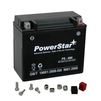 PowerStar YTX20HL-BS Battery for Kawasaki JT1500 Ultra 260X 2014 to 2019