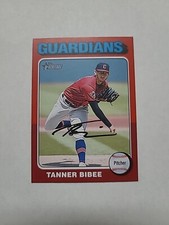 2024 Topps Heritage - #241 Tanner Bibee Cleveland Guardians 