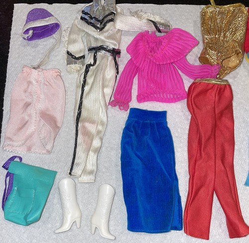 Vintg Barbie Doll Clothes Bathing Suit Clothing Accessories 70s- 80s Lot 12 Mix - Picture 4 of 5