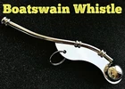 Boatswain Whistle by MILTEC High Pitched Notes Navy Silver Nautical Bosun Pipe