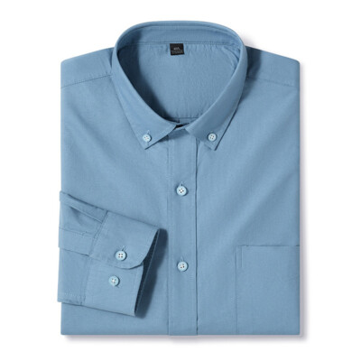 mens oxford dress shirts Mens Cotton Solid Ecru Regular Fit Button-Down Collar Oxford Dress Shirt, 24 / 34/35 main image 0