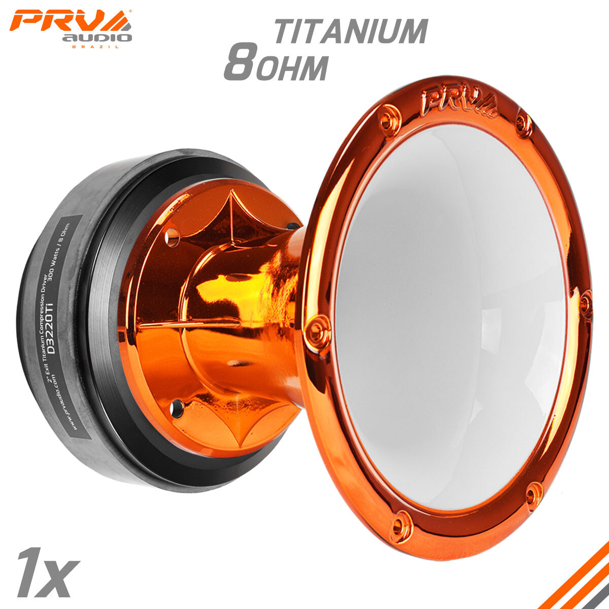 1 X PRV D3220Ti Driver Compressione Titanio 2" 8 Ohm 220 W