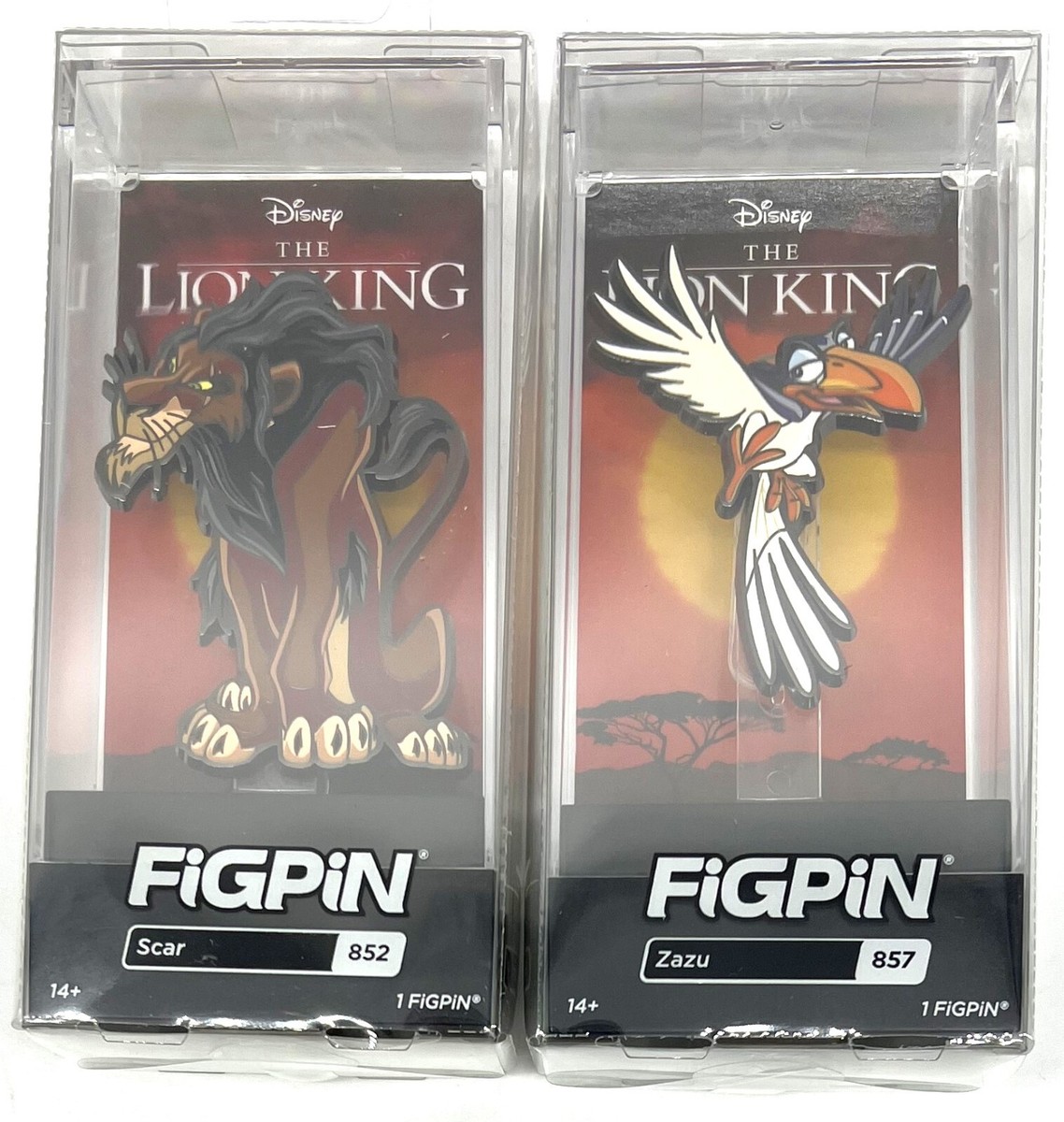 FiGPiN Disney The Lion King Scar #852 & Zazu #857