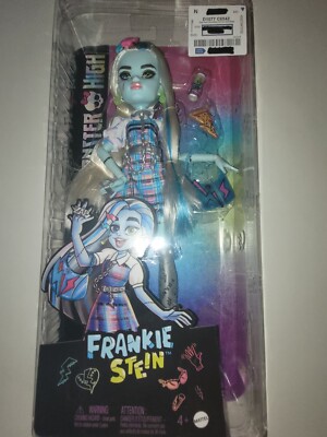 Frankie Stein Monster High Doll With Purse, Pizza And Zip Sip Drink Ages 4+