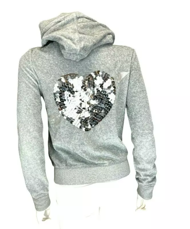 victoria-secret-vs pink sequin heart athleisure hoodie
