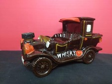 Bouteille voiture céramique porcelaine whisky vintage années 70