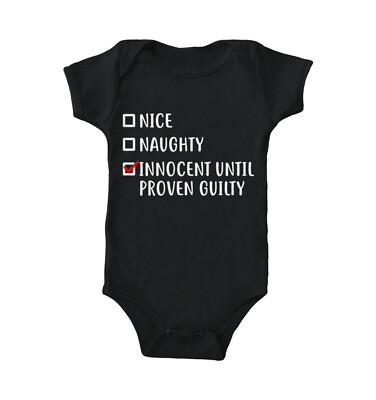 Innocent Until Proven Guilty - Nice Naughty Christmas Bodysuit