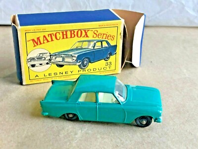 33b LESNEY MATCHBOX 33 REGULAR 1-75 Ford Zephyr Mk III Falcon BPW