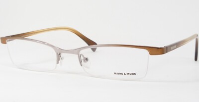 MORE & MORE 50014-720 Silver /Bronze UNIQUE RARE EYEGLASSES GLASSES 50-19-140mm