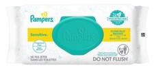 BL Pampers Baby Wipes Sensitive Fragrance-Free 56 Count X 8 Pieces